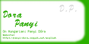 dora panyi business card