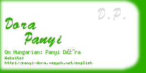 dora panyi business card